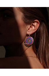 Hand Painted Wooden Earrings